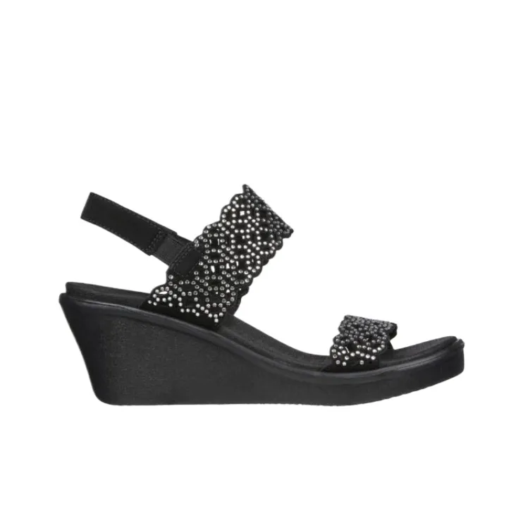 Skechers Rumble On One Strap Sandals Women's Black-1