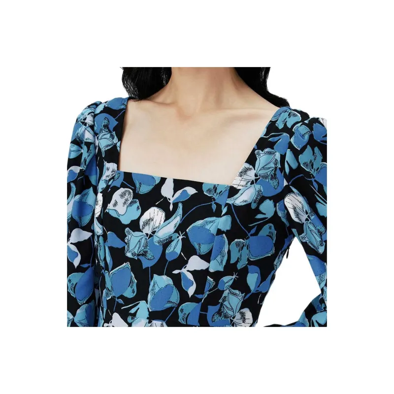Diane Von Furstenberg Long Sleeved Dress Women's Sapphire Blue-4