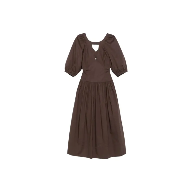 Twinset Poplin Midi Dress-0