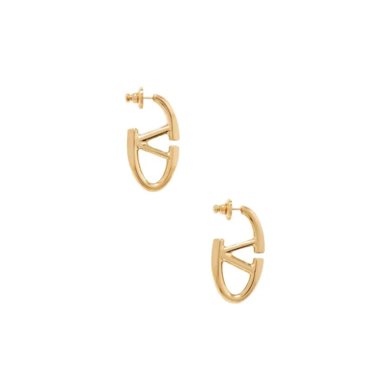 Valentino Brass Earrings Women's Gold-0