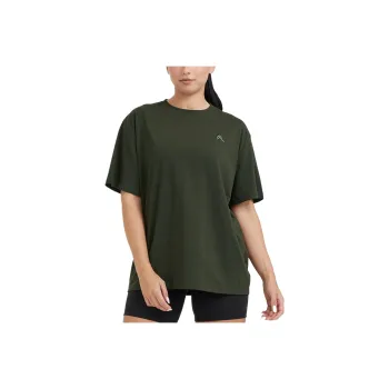 ONER ACTIVE Drop Shoulder Sleeve T Shirt Women's Green