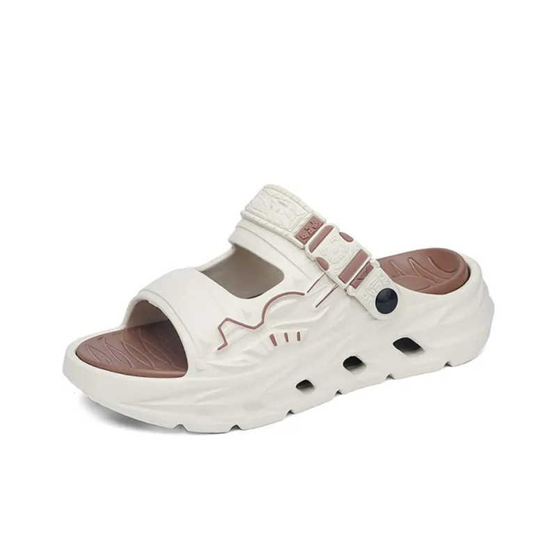 HACKBUTEER Beach Sandals Men Gray/Green/Beige/Brown/Black/Purple-10