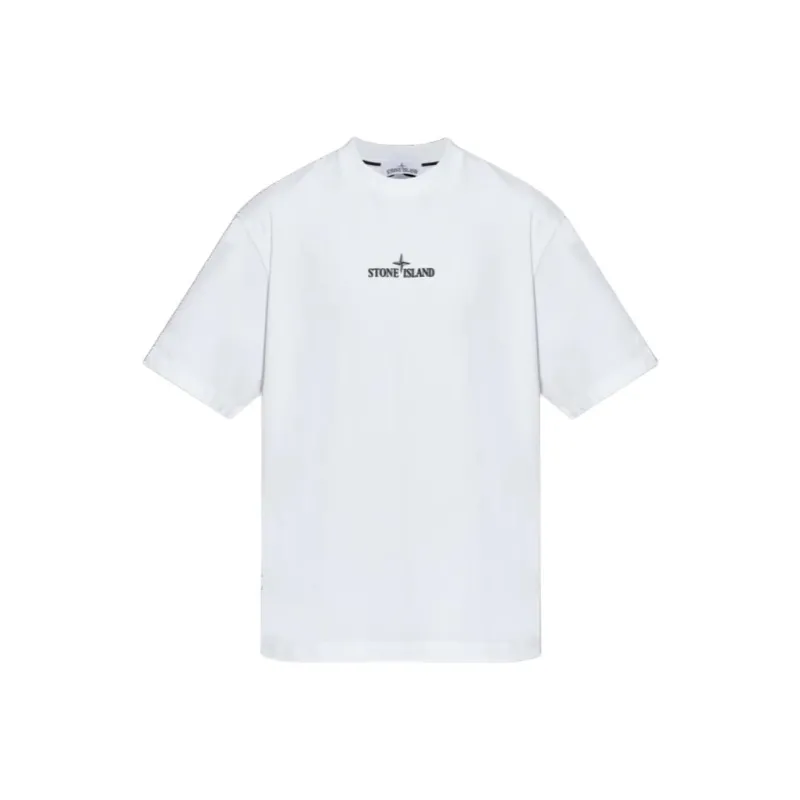 STONE ISLAND Combed Organic Cotton Jersey T shirt-0