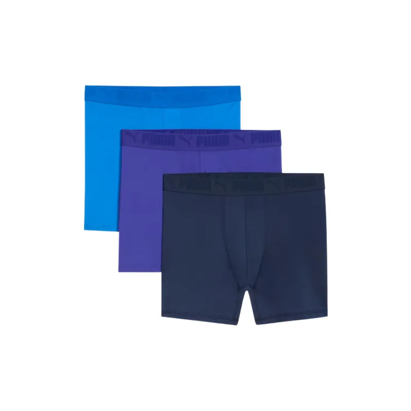 PUMA Men's Athletic Fit Boxer Briefs 3 Pack-2