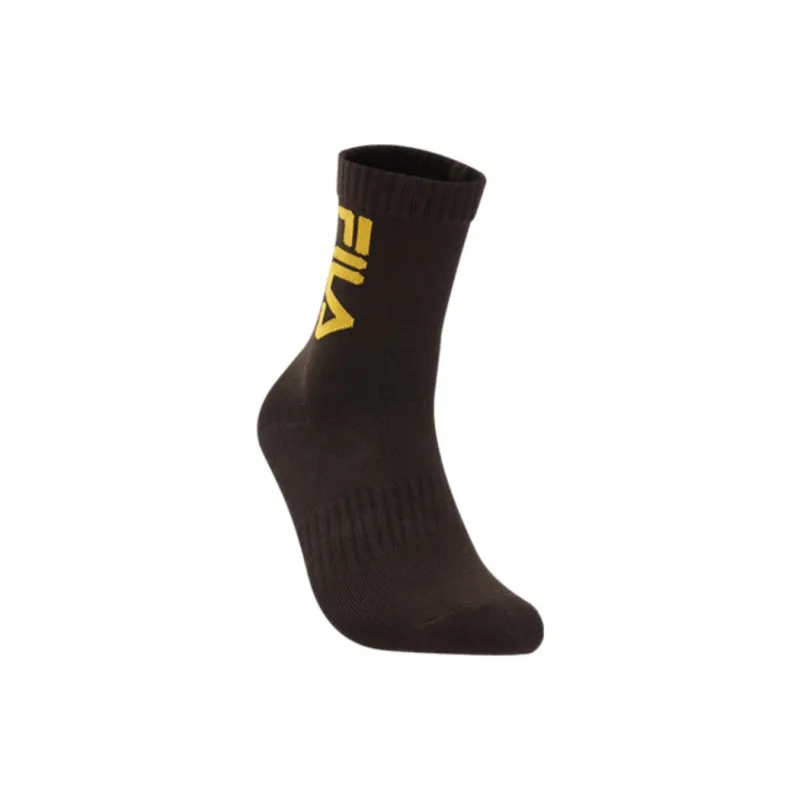 FILA EMERALD Knee High Socks Women's 1 Pack Dark Brown-1