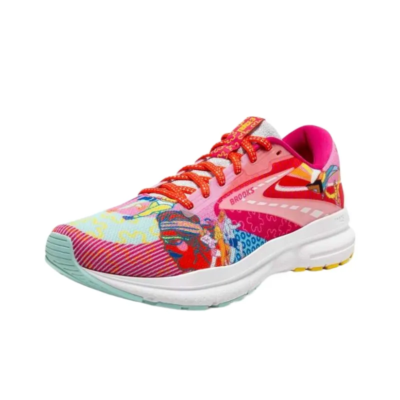 Brooks Trace 3 Pink Blue Yellow-3