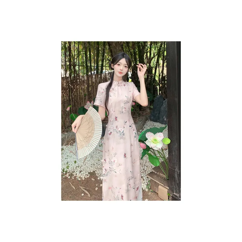 Mu Xiao Xin Short Sleeved Dress Women's-2