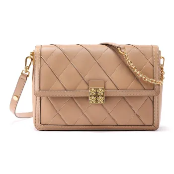 Montagut Sheepskin Shoulder Bag Women's Ice Coffee