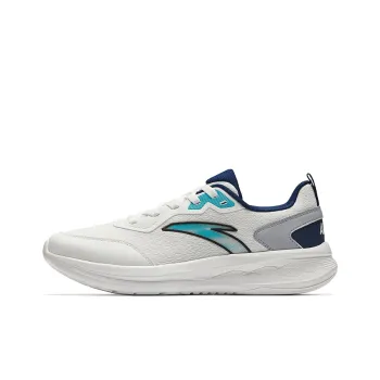 ANTA Running Shoes Men Low Top Papyrine/Deep Nautical Blue/Muddy Lime