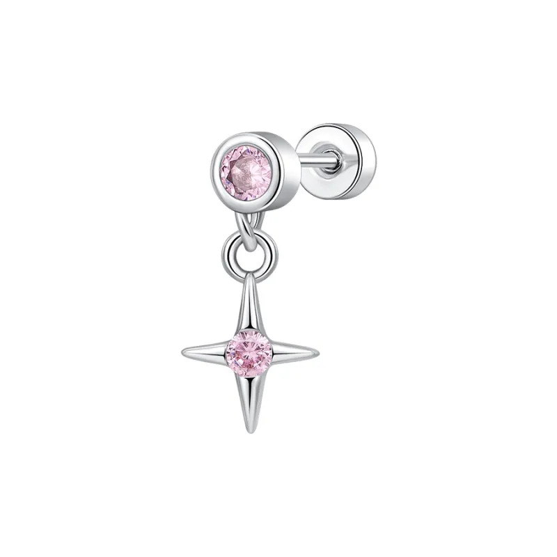 Lady Go Titanium Steel Stud Earrings Women's-0