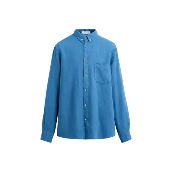 ZARA Shirts Men Light Indigo