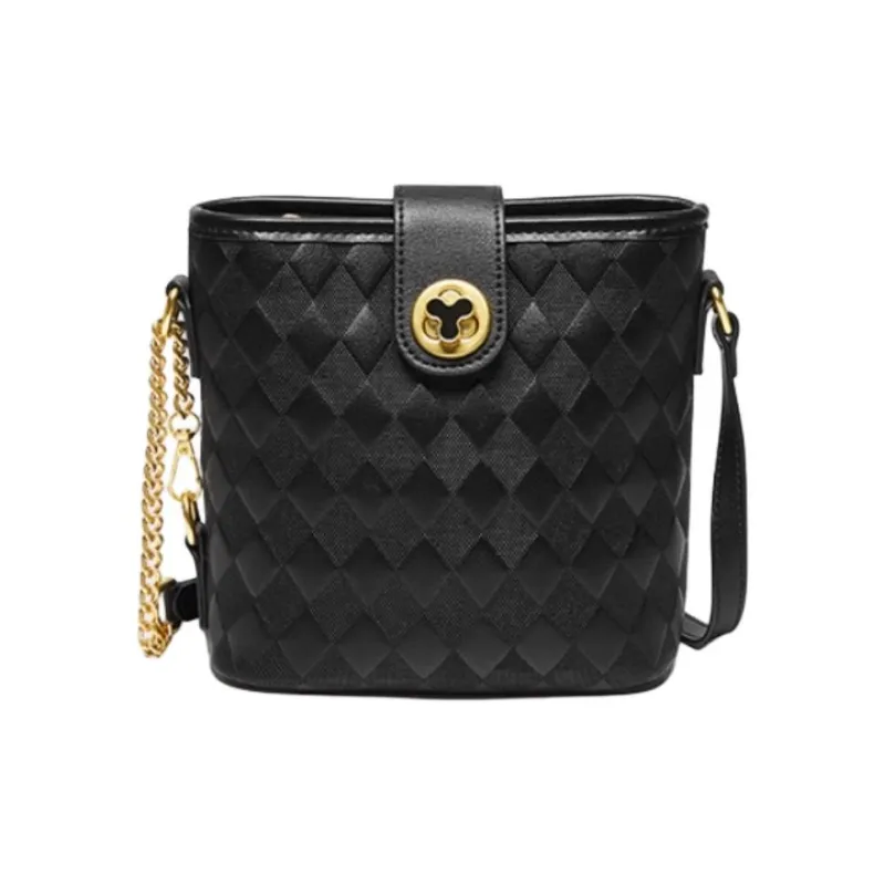 15 MINS Synthetic Leather Crossbody Bag, Shoulder Bag Trumpets Women's Ecru/Midnight Black-11