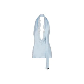 BALMAIN SS25 Camisole Women's Blue
