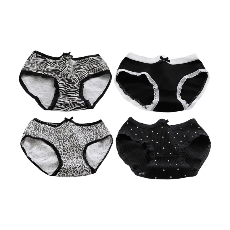 Flowers In Water Underpants Women's 4 Pack-0