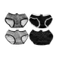 Zebra Print+Black with White Edge+Leopard Print+Black Dots (4 Pack)