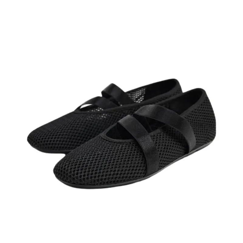 ZARA Casual Single Shoes 0.5cm Women's Black-2