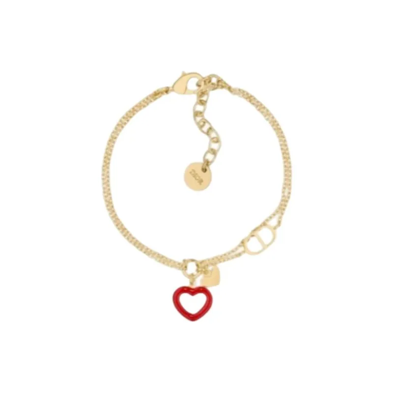 DIOR Brass Alloy Bracelets Unisex Gold-0