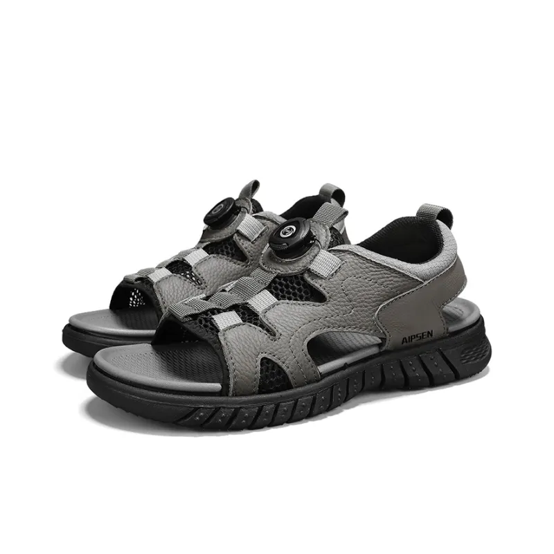 AIPSEN Beach Sandals Men's Gray-2
