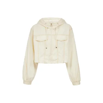 ONLY Cropped Coats Women's A06 Ancient White
