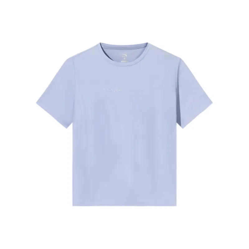 Anta Variety Training Collection T Shirt Women's Butterfly Wing Blue-0