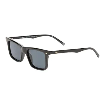 Le Specs Acetate Square Sunglasses Women's Black
