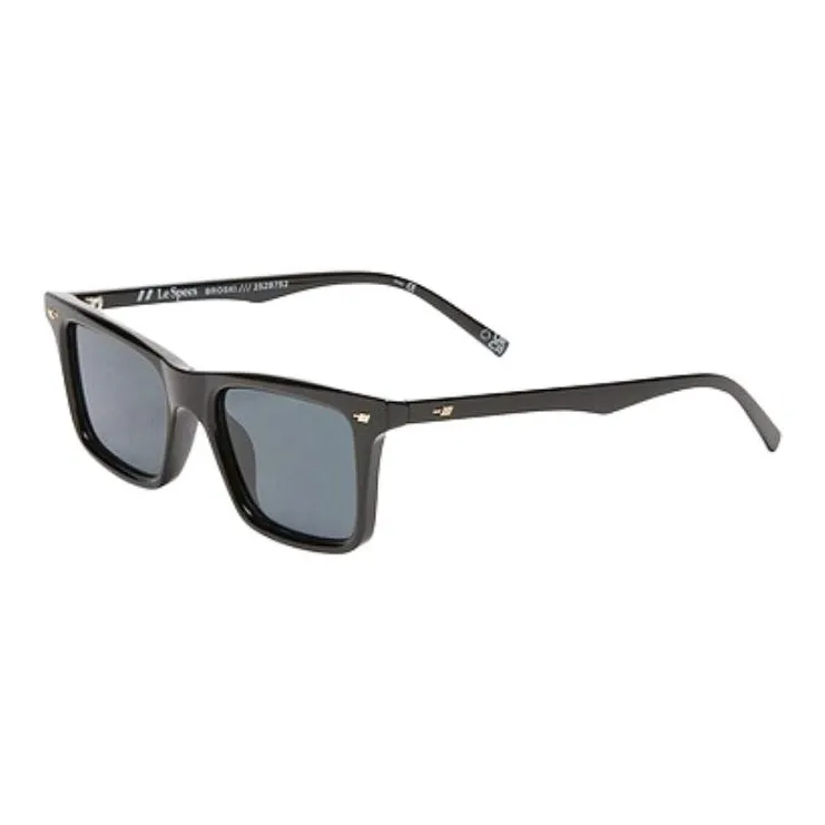 Le Specs Acetate Square Sunglasses Women's Black-0