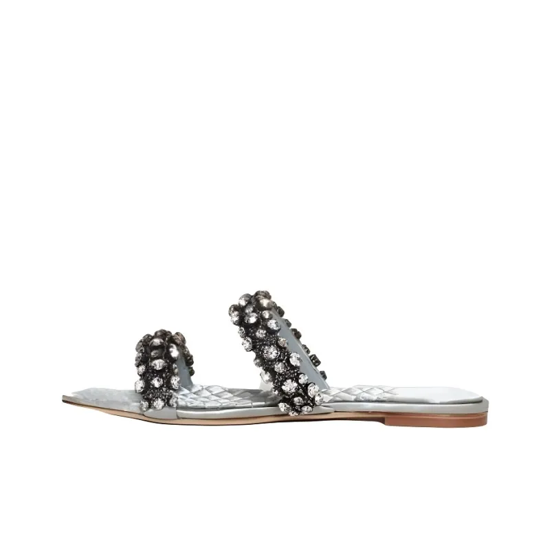 TORY BURCH Slip Resistant Slide Slippers Women's Blue-0