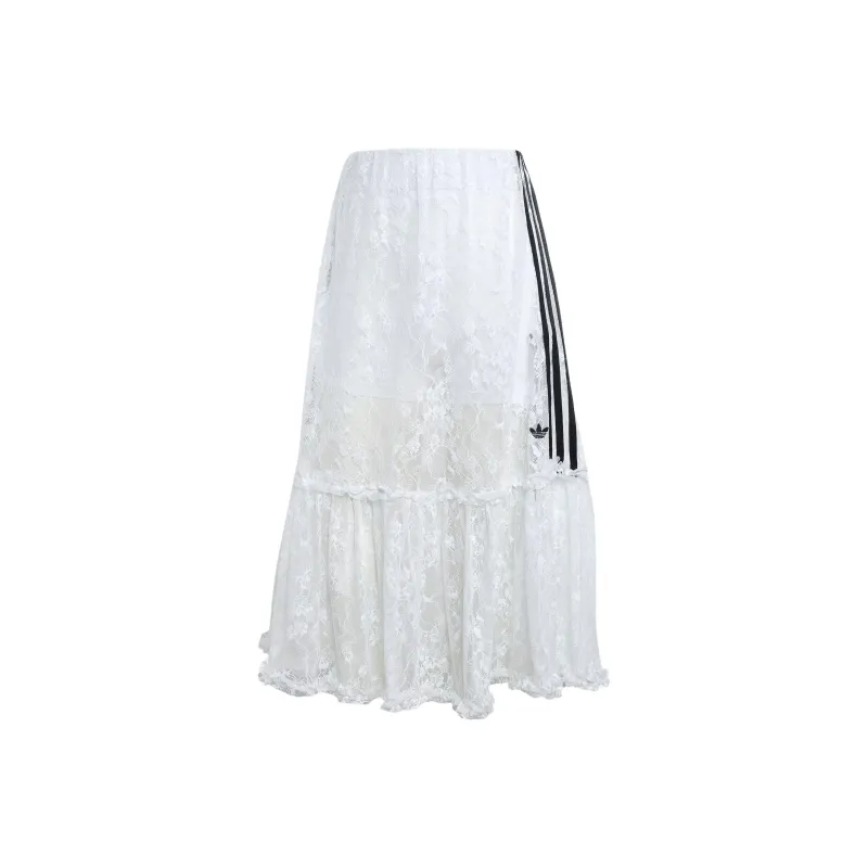 Adidas Originals Casual Long Skirt Women's White-0