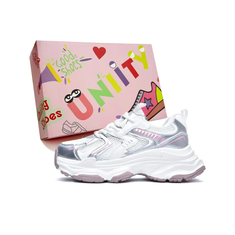 UNIITY Cushioning, Wear Resistant Low Top Chunky Sneakers Women's-0