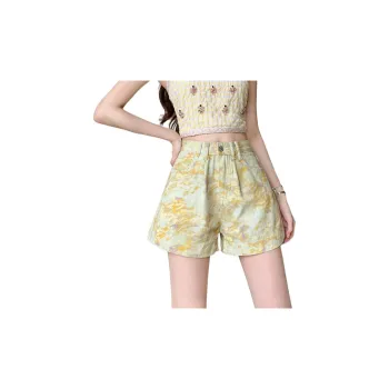 ORIGIN Denim Shorts Women's Yellow