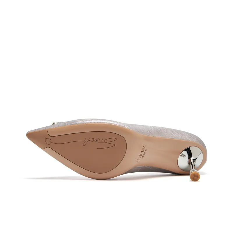 ST&SAT High Heels Women's Champagne-5