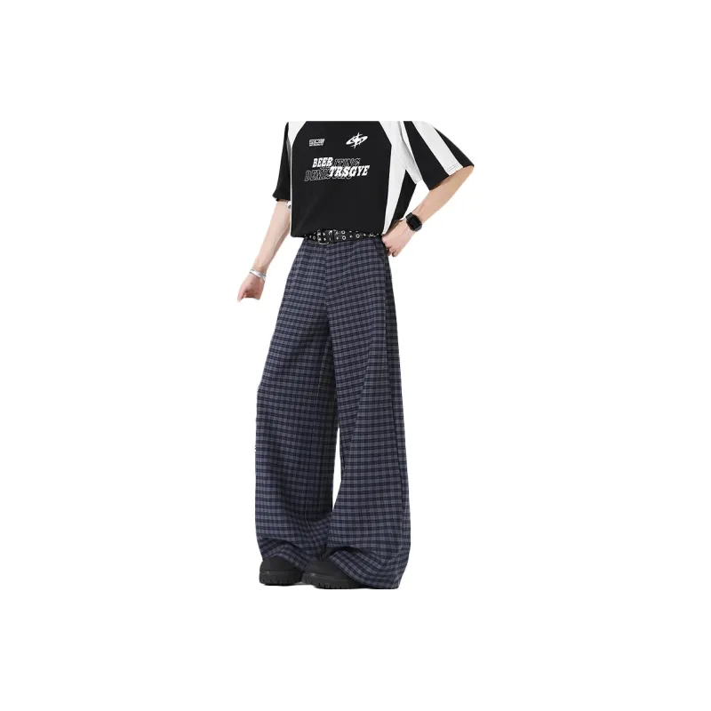 PVPVPV Casual Pants Unisex Dark Blue-0