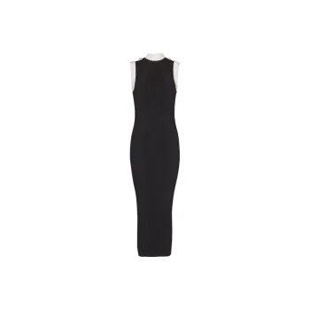 BALMAIN SS25 Sleeveless Dress Women's Black