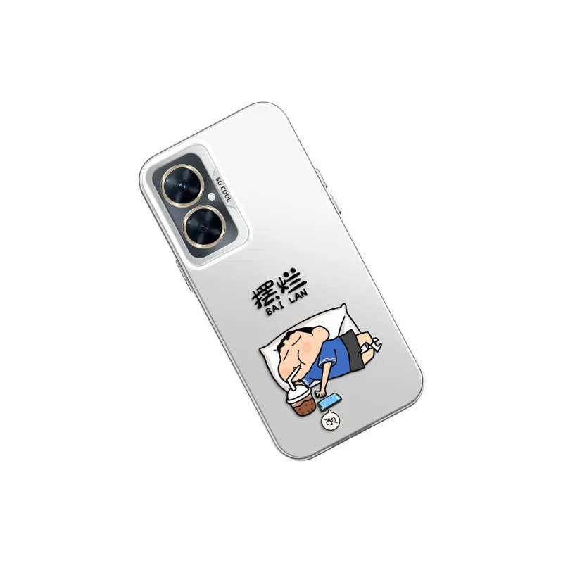 YICAIJIA Matte Material Slacking Off Shin Chan Y1 Phone Cases Compatibility With MVMOM 20/30 Trendy And Cool-9
