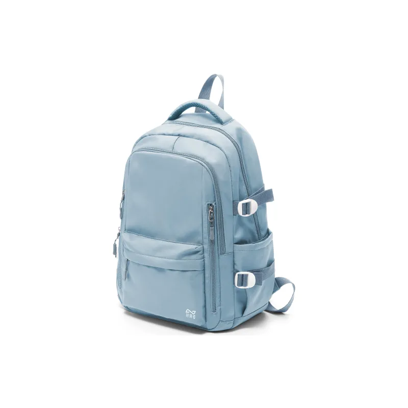 KEYSTREET Fabric Backpack Unisex Burgundy/White & Blue/Green/Blue-20