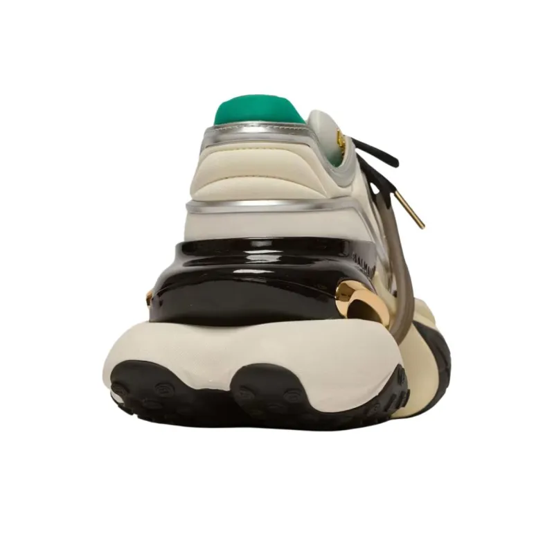 BALMAIN Unicorn Wave Low Top Chunky Sneakers Women's Beige-4