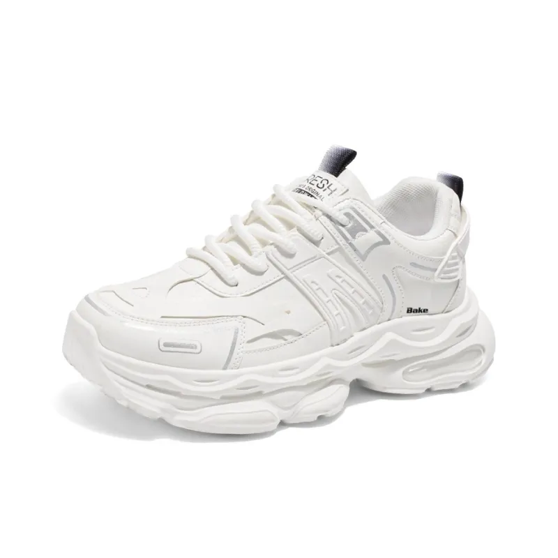 BAKE Cushioning Slip Resistant Height Increasing Low Top Chunky Sneakers Men's-1