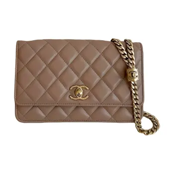 CHANEL Adjustable Strap Woc Beige AP3043
