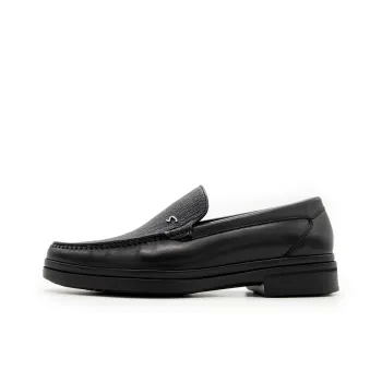 Satchi Business Formal Leather Shoes, Slip on Men's Black