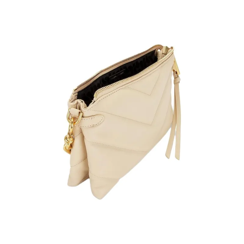 REBECCA MINKOFF Leather One Shoulder Handbag Women's Latte Coffee-4