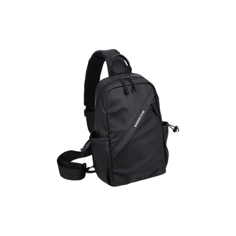 Warrior Membrana Dermalis Shoulder Bag, Crossbody Bag, Sling Bag Unisex Black-0