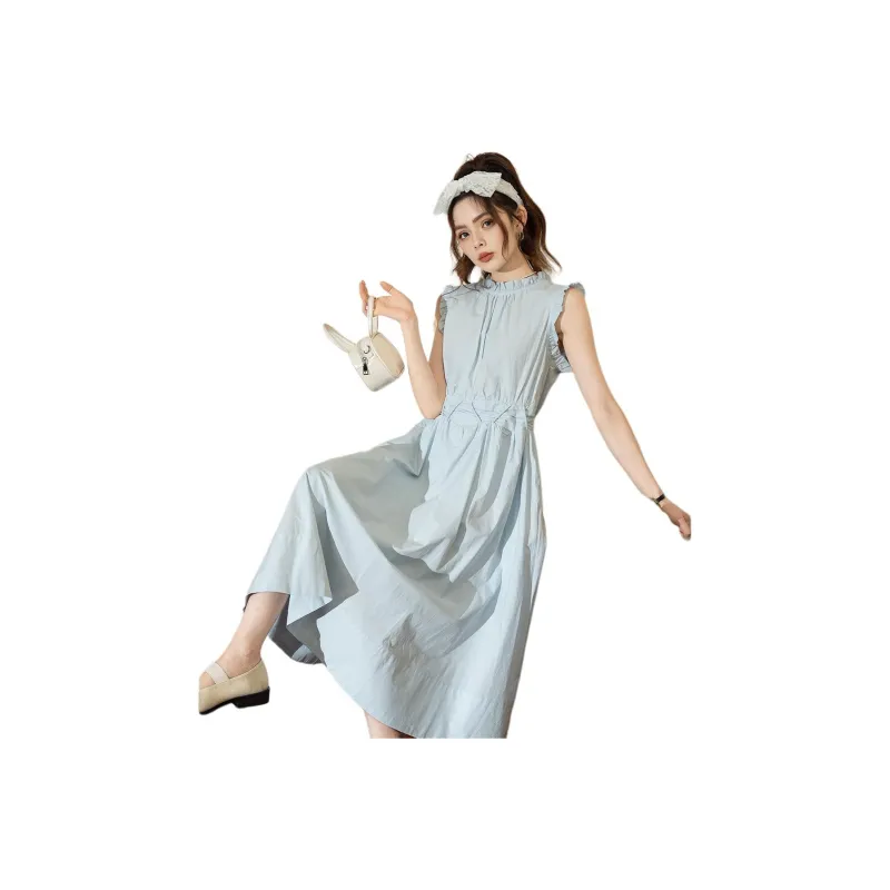 FAWENXIANGZI Summer Sleeveless Dress Straight Women's-6
