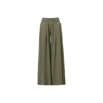 Wen Shan Casual Pants Women's Gray Green