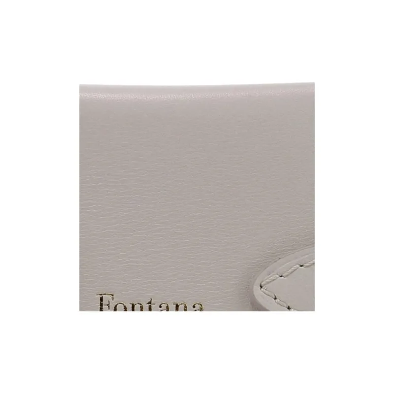 Fontana Milano 1915 Cow Leather Handbag Women's Gray-5