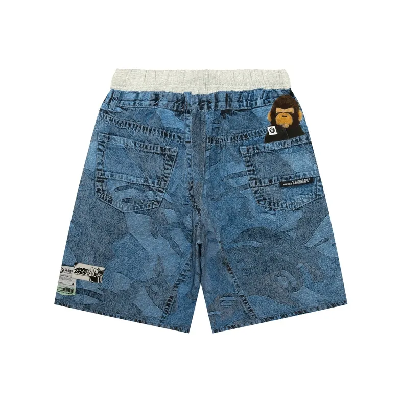 Aape Casual Shorts Men Blue BLX-1