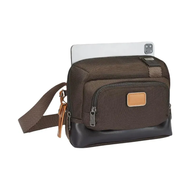 TUMI Ballistic Nylon Crossbody Bag Men's Dark Brown-2