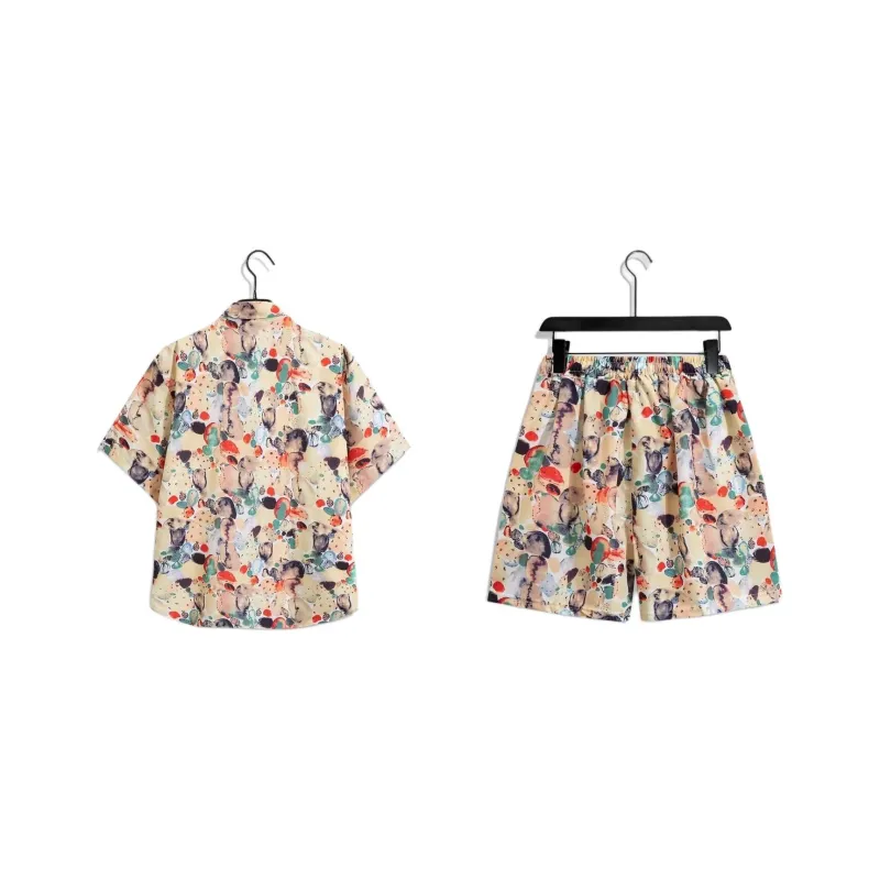 MEIKE Shirt Matching Set Unisex Yellow Coconut-1