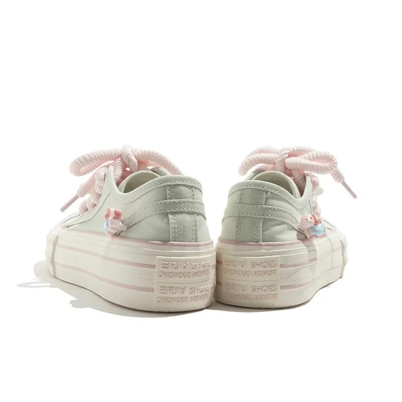 MEAKKEA Breathable Coverage Balance Low Top Canvas Shoes Women's-2
