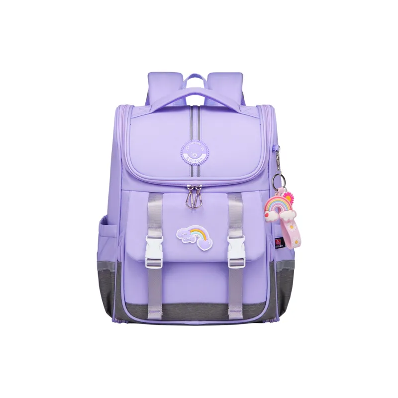 EDISON Oxford Student Bag Kids' Light Pink/Light Purple/Royal Blue-4