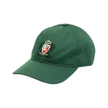 LACOSTE 100% Cotton Baseball Caps Men's Green
